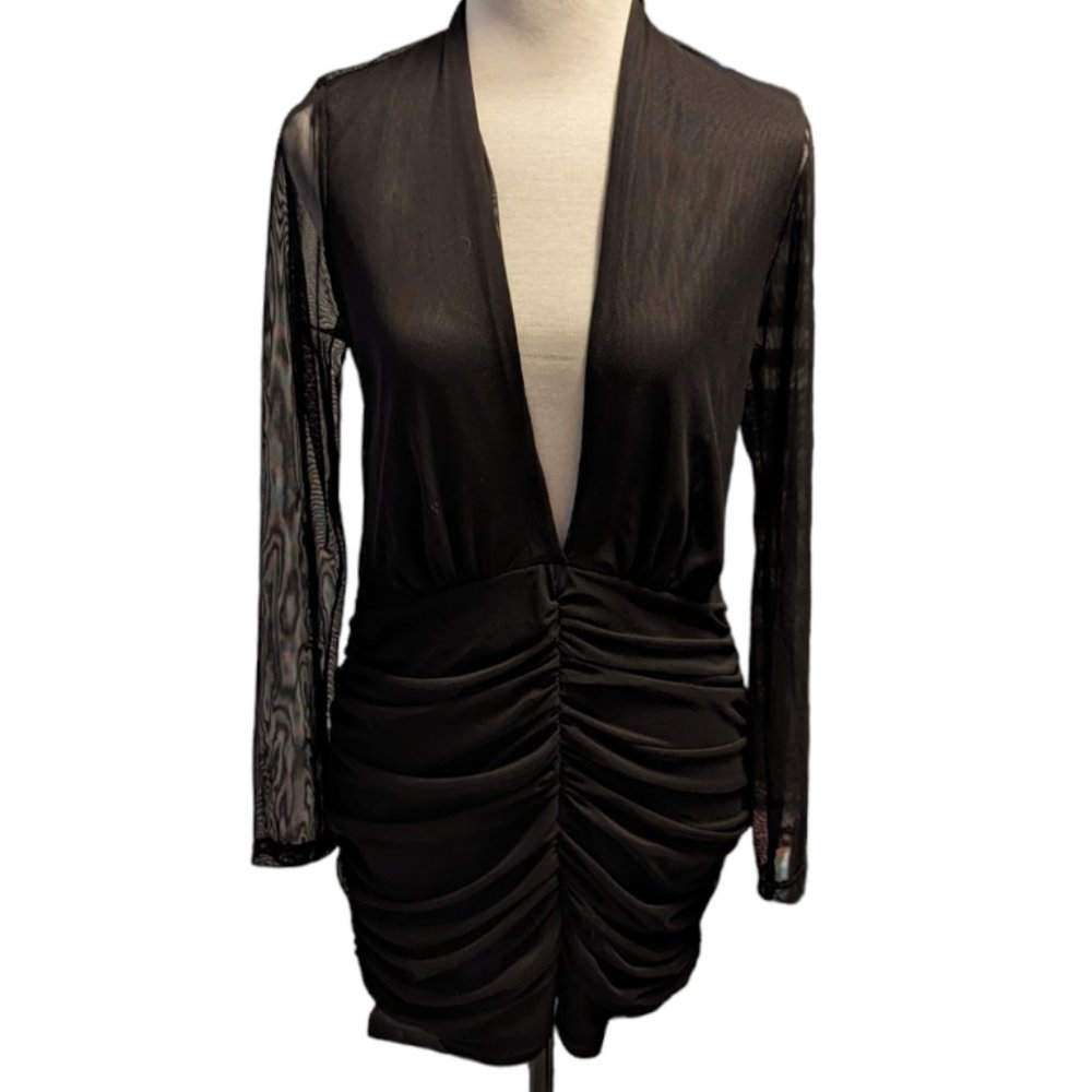 Fashion Nova Sexy Black Romper Size: X  Large